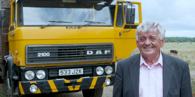 Irishman John Tarrent in front of his DAF 2100 which he purchased back in 1984 and which is still in operation.