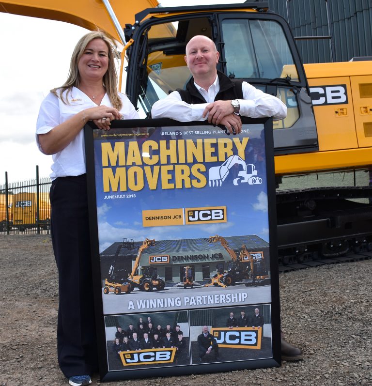 Dennison JCB Are Presented With The Front Cover Frame Of Machinery 