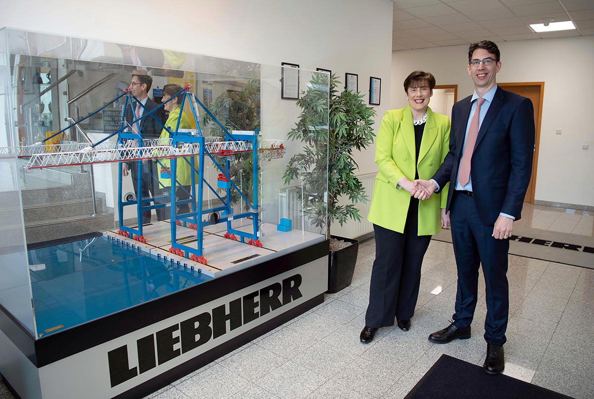 Liebherr and Lero partner to further develop the smart shipping container  cranes of the future - Machinery Movers Magazine