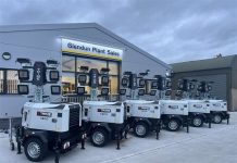 Glendun Plant stocks up with Trime lighting towers.