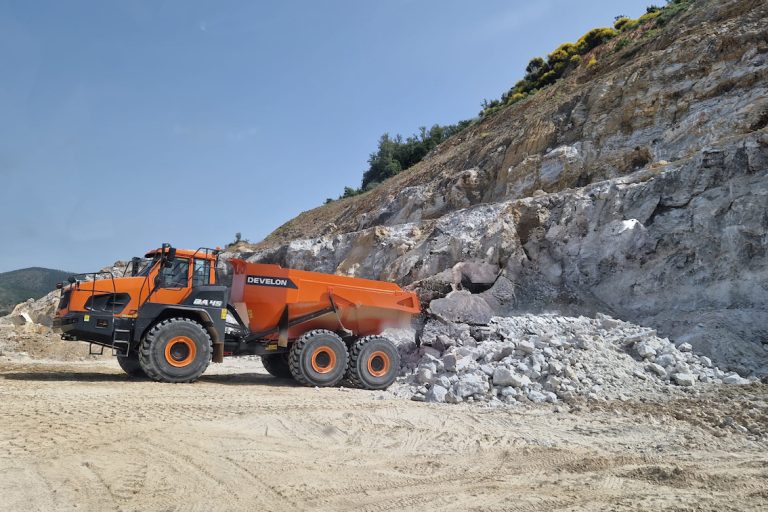 First Develon DA45-7 Articulated Dump Truck Sold in Italy
