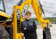 Teenager Finlay crowned UK’s youngest qualified digger driver