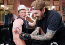 Gas Networks Ireland Inks Safety at the Ploughing with Dial Before You Dig Tattoo Parlour