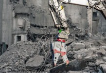 Steelwrist in demolition