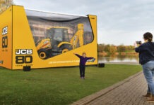Iconic JCB backhoe in a box goes super-size for 80TH anniversary