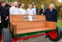 Public invited to take a seat on unique JCB listening bench