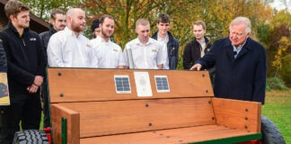 Public invited to take a seat on unique JCB listening bench