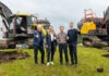 Sweden’s Prime Minister makes symbolic first dig as Volvo Construction Equipment breaks ground on new excavator factory