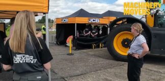 JCB HYDROMAX TEST RUN AT NEARLY 180 MPH