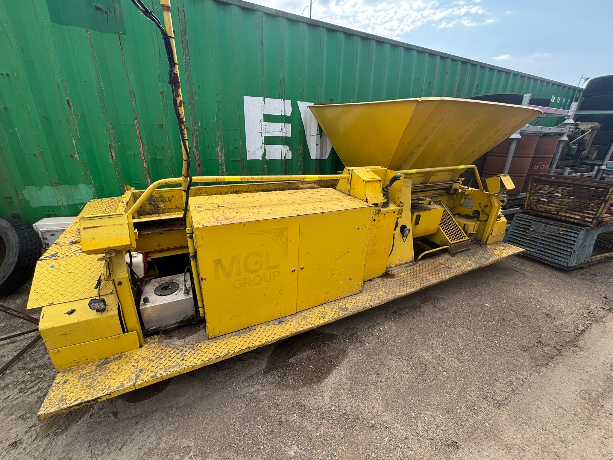 Bristowes M95 12′ Chip Spreader with Kubota Engine